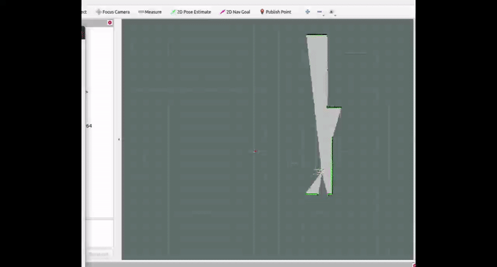 Animated Gmapping map construction demonstration